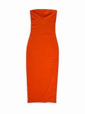orange dress aritzia Vault Poplin Dress